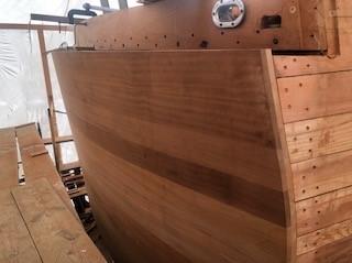 Howard Hughes’ personal yacht. 71', built to Trumpy’s exacting standards in 1939, stern view