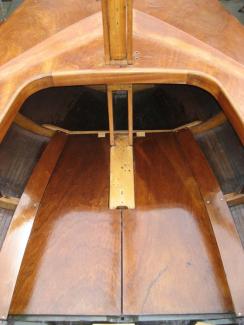 Hull construction is mahogany planking on oak frames.